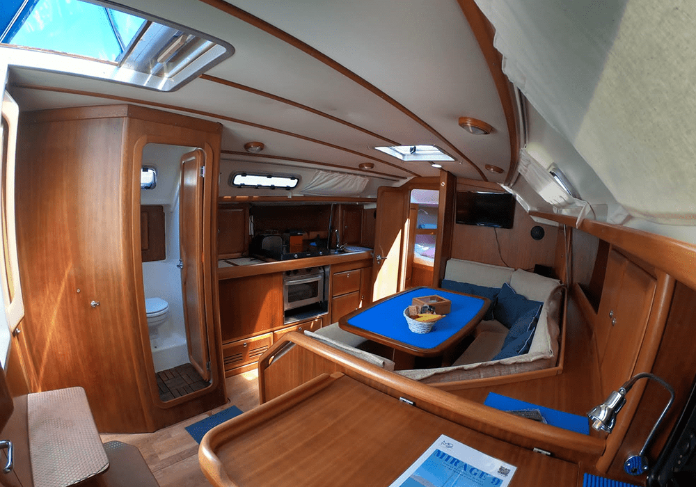 Interior del barco